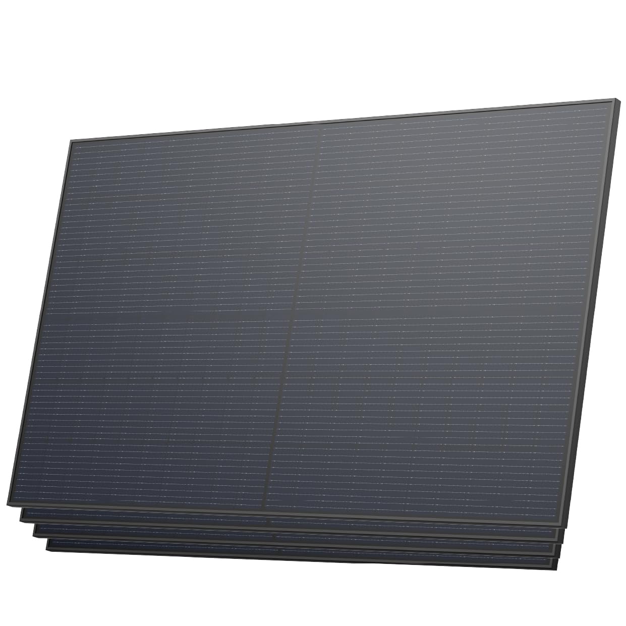 Solarway 500W Solarpanel Full Black Bifazial Glas/Glas PV Panel mit positiver Leistungstoleranz von 0-5 Watt, n-type, geeignet für Balkonkraftwerk 3