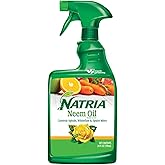 Natria Neem Oil Spray for Plants Pest Organic Disease Control, 24-Ounce, Ready-to-Use, 1.5 Pounds