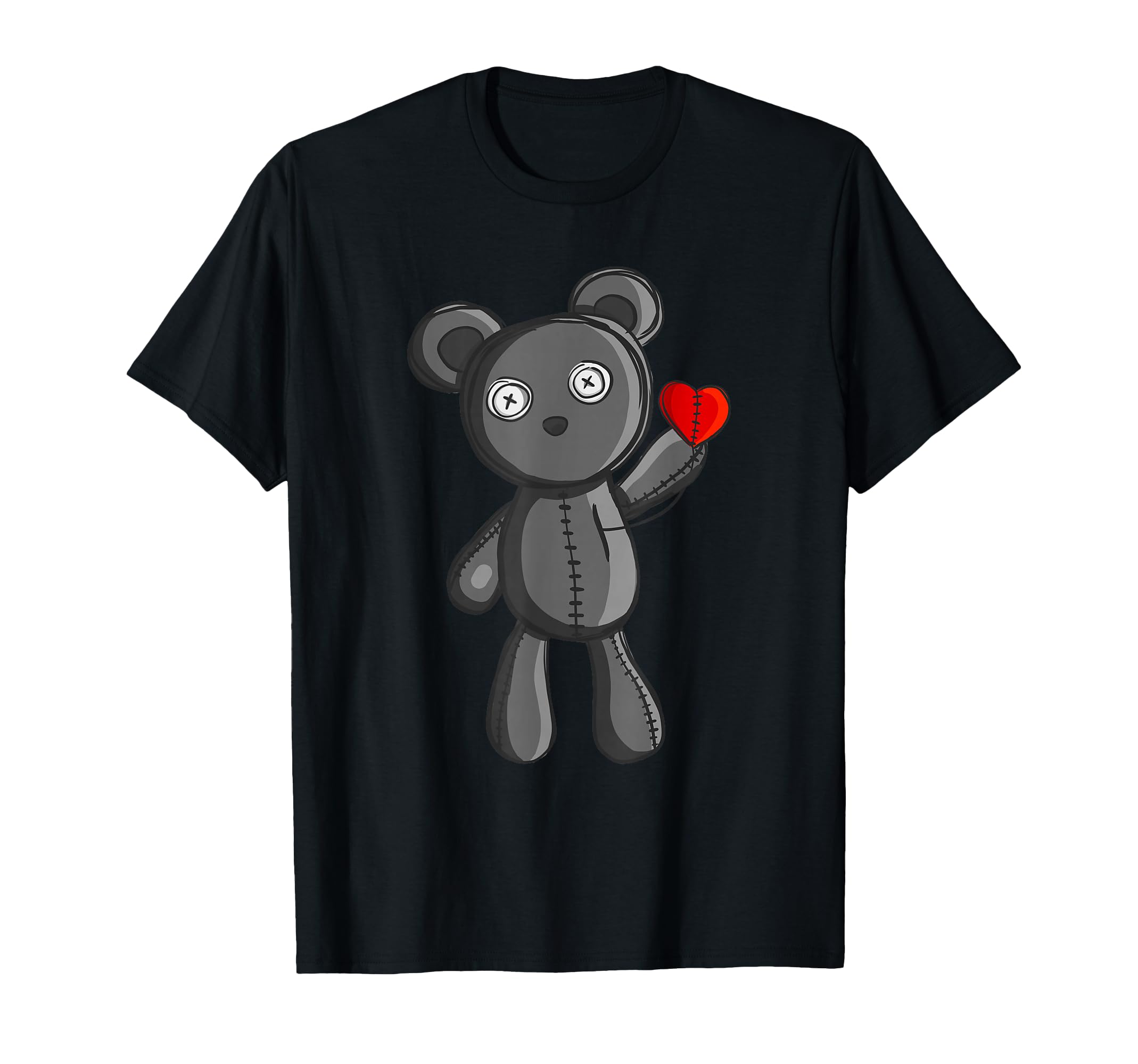 Sweet Little Emo Gothic Teddy Bear with Small Heart Gift T-Shirt