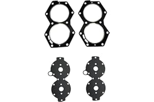 UanofCn 318358 Head Gasket and Water Jacket Gasket Sets for Johnson Evinrude V4 88 HP-140HP Outboard 318335 Sierra 18-2956 18-2873