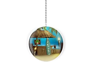 Gotham Decor Tiki Beach Surfer Bar Fan/Light Pull