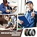Aven Mens Silicone Wedding Ring - 3 Rings Pack - 8.7mm Wide(2mm Thick)-Black,Camo,Gray(8)