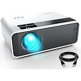 Mini Projector, CiBest Video Projector Outdoor Movie Projector 6500L, LED Portable Home Theater Projector 1080P and 200" Supp