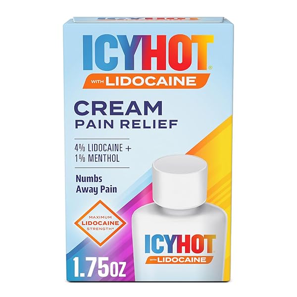 ICY HOT LIDOCAINE PAIN RELIEF CREAM, NUMB AGGRAVATED...