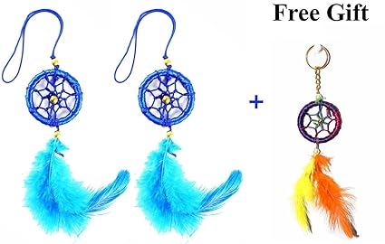 Hands of Odisha Car and Wall Hanging Dream Catcher, Attract Positive Dreams Pack of 2