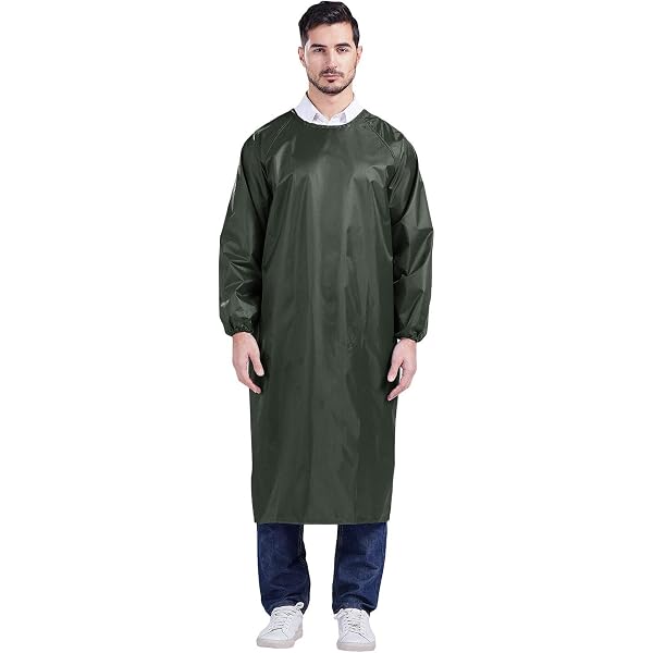 Delantal Impermeable De Manga Larga - Overol De Cocina Y Trabajo, Resistente Al Agua Y Aceite, Unisex