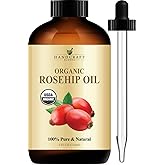 Handcraft Blends Organic Rosehip Oil - 4 Fl Oz - 100% Pure and Natural - Premium Grade Oil for Face, Skin and Hair - Protect 