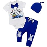 Fairy Sassy Newborn Baby Boys Girls First Easter Outfitst Easter Clothes set(6-9 Months)