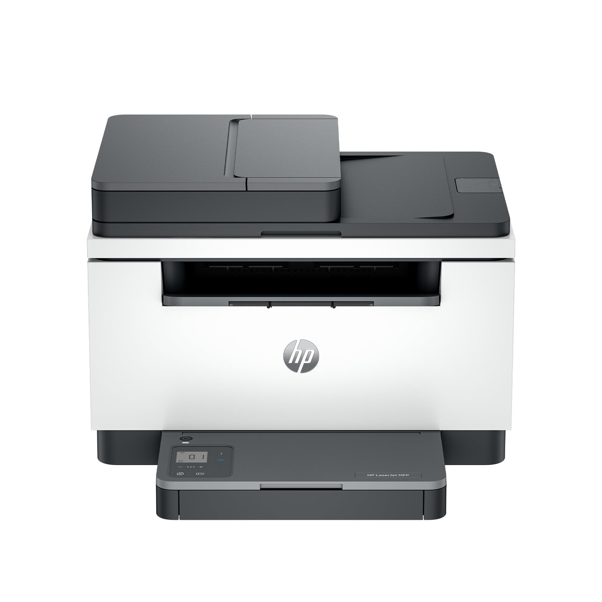 HP LaserJet M235sdw 8J9K7F, Stampante Multifunzione A4, Stampa Fronte e Retro Automatica in Bianco e Nero, 27 ppm, WiFi, Ethernet, USB, ADF, Smart, No Fax, Schermo LCD a icone, Grigia