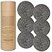 Konjac Facial Sponges with Bamboo Charcoal (6 Pack) Konjac Sponge Set Gently Cleans for Softer More Radiant Skin - Individually Wrapped