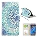 S7 Edge Case, Galaxy S7 Edge Case, UrSpeedtekLive Premium PU Leather Wristlet Flip Wallet Case with Card Slots & Stand Cover For Samsung Galaxy S7 Edge, Mandala ( NOT for Galaxy S7 )