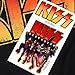 KISS Rock Music Distressed Vintage Logo Baby Onesie Bodysuit (6 Months) Black