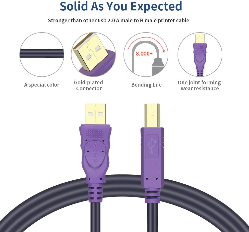 20 foot usb printer cable