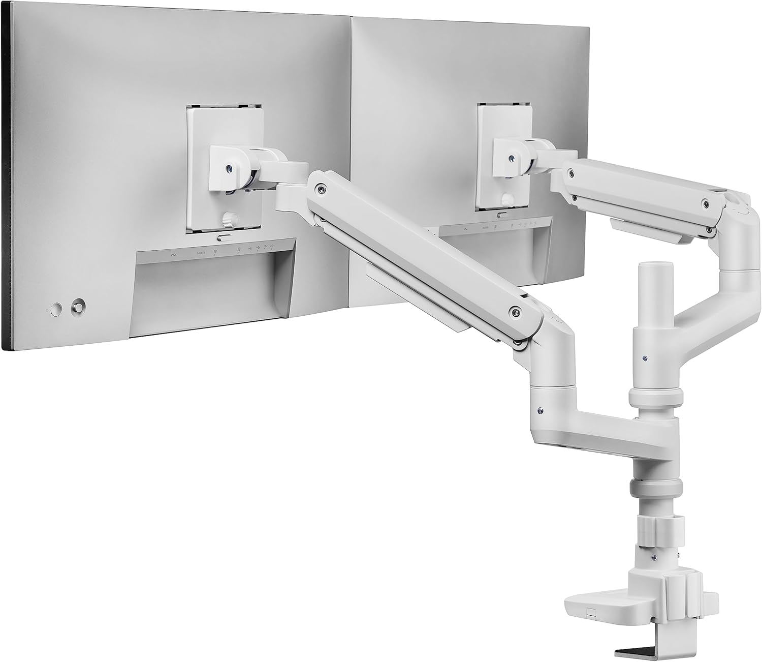 Photo 1 of Ultrawide Dual Monitor Arm 49 inch - Dual Monitor Mount - Double Monitor Mount - Dual Arm Monitor Mount - Heavy Duty Monitor Arms - Holds Up to 44 lbs. Each