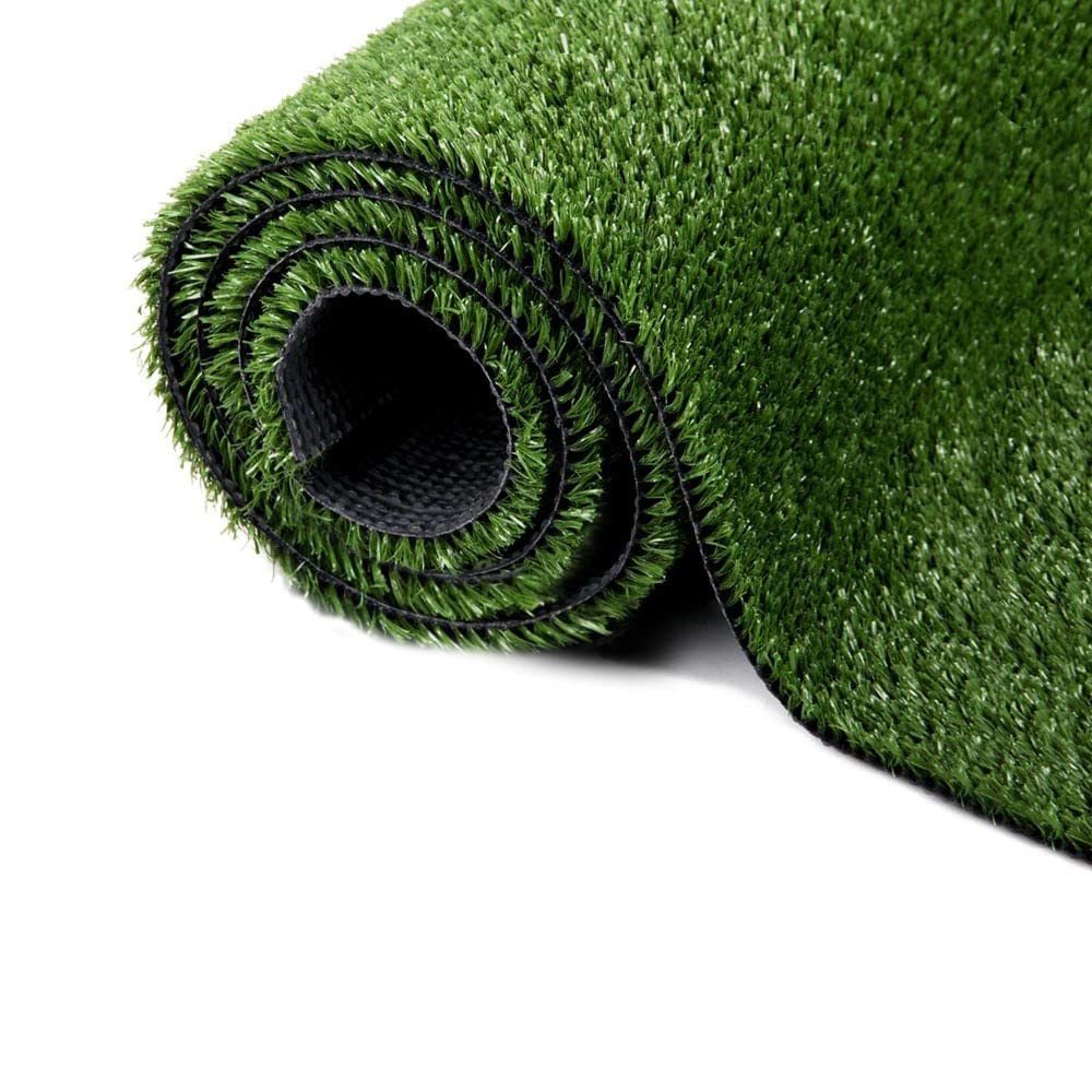 4FTX6FT outdoor artificial grass running blanket, thick and realistic fake grass roll with a pile height of 1.38 inches