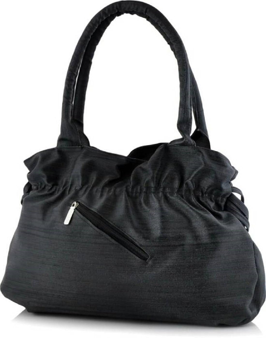 mango star premium pu leather women's black handbag and clutch combo