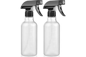 BEALEE Spray Bottles 2 Pack, 10 Oz, Mist & Stream, Heavy Duty Spraying Empty Water Sprayer Bottle, BPA Free Plastic Refillable Containers for Cleaning Solutions, Planting, Hair with Measurement