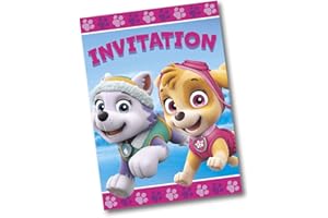 Unique Girl Paw Patrol Invitations, 8Ct
