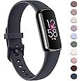 AK Sport Band Compatible with Fitbit Luxe Bands for Women Men, Soft Silicone Replacement Sport Straps Wristbands for Fitbit Luxe Fitness and Wellness Tracker