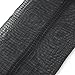 Plastic Sack Holder Dispenser ShineMe® Hanging Storage Folding Mesh Garbage Bag Trash Bags Organizer Recycling Grocery Pocket Containers for Kitchen (Black) (1pack)