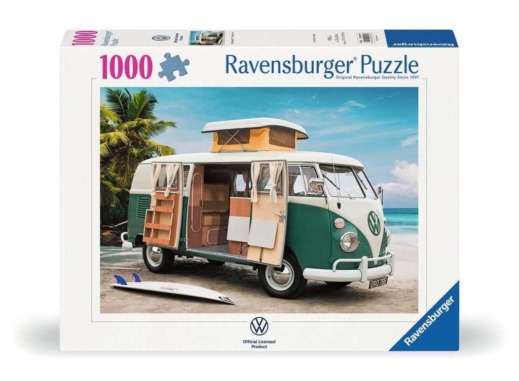 Ravensburger Volkswagen VW T1 Camper Van 1000 Piece Jigsaw Puzzles for Adults and Kids Age 12 Years Up — image 1