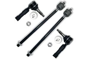 Koxot 4pcs Front Inner & Outer Tie Rod Ends Kit Fit for Dodge Challenger Charger 2011 2012 2013 2014 2015 2016 2017 2018 2019 / for Chrysler 300 2011 2012 2013 2014 | Replace EV800963 ES800986