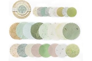 50 Sheets Floral Scrapbook Paper - Multi-Size Vintage Flower Patterned Paper for Junk Journaling, Card Making & Mixed Media, 