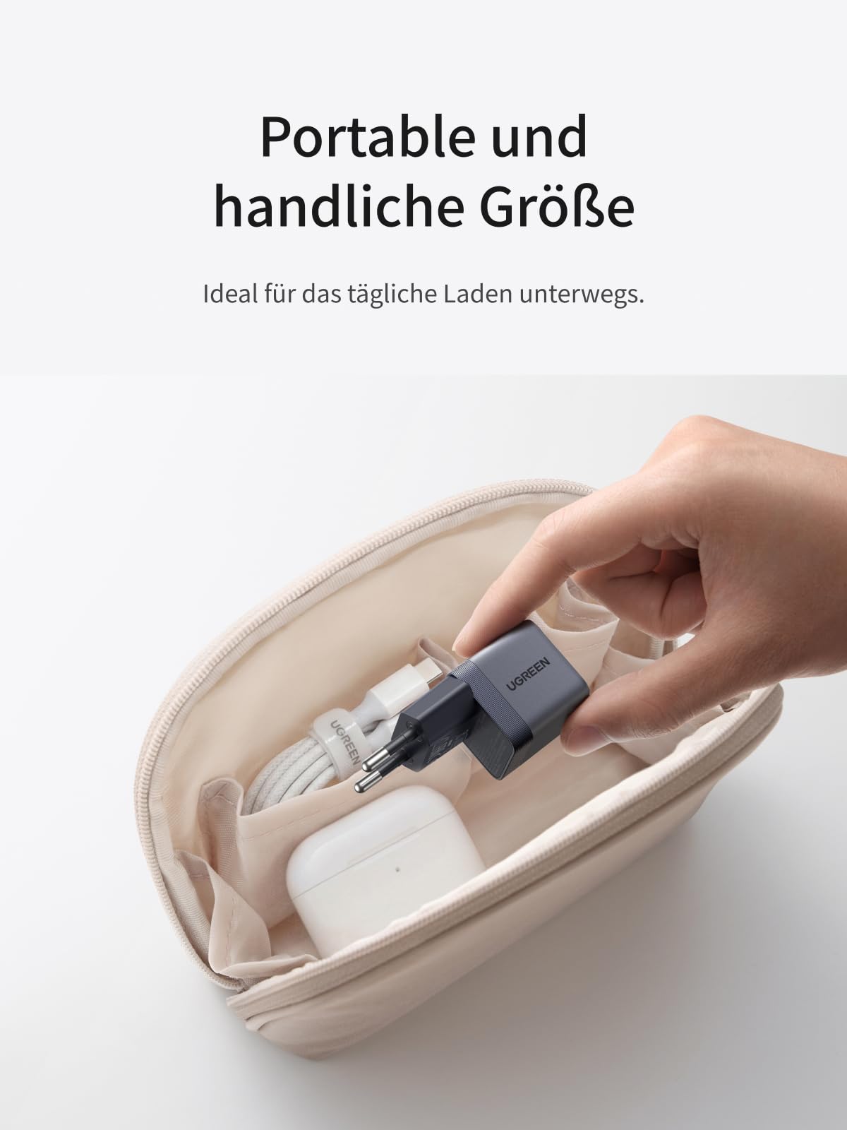 UGREEN Nexode Air 45W Mini USB-C Ladegerät, Ultrakompakter Netzteil 4