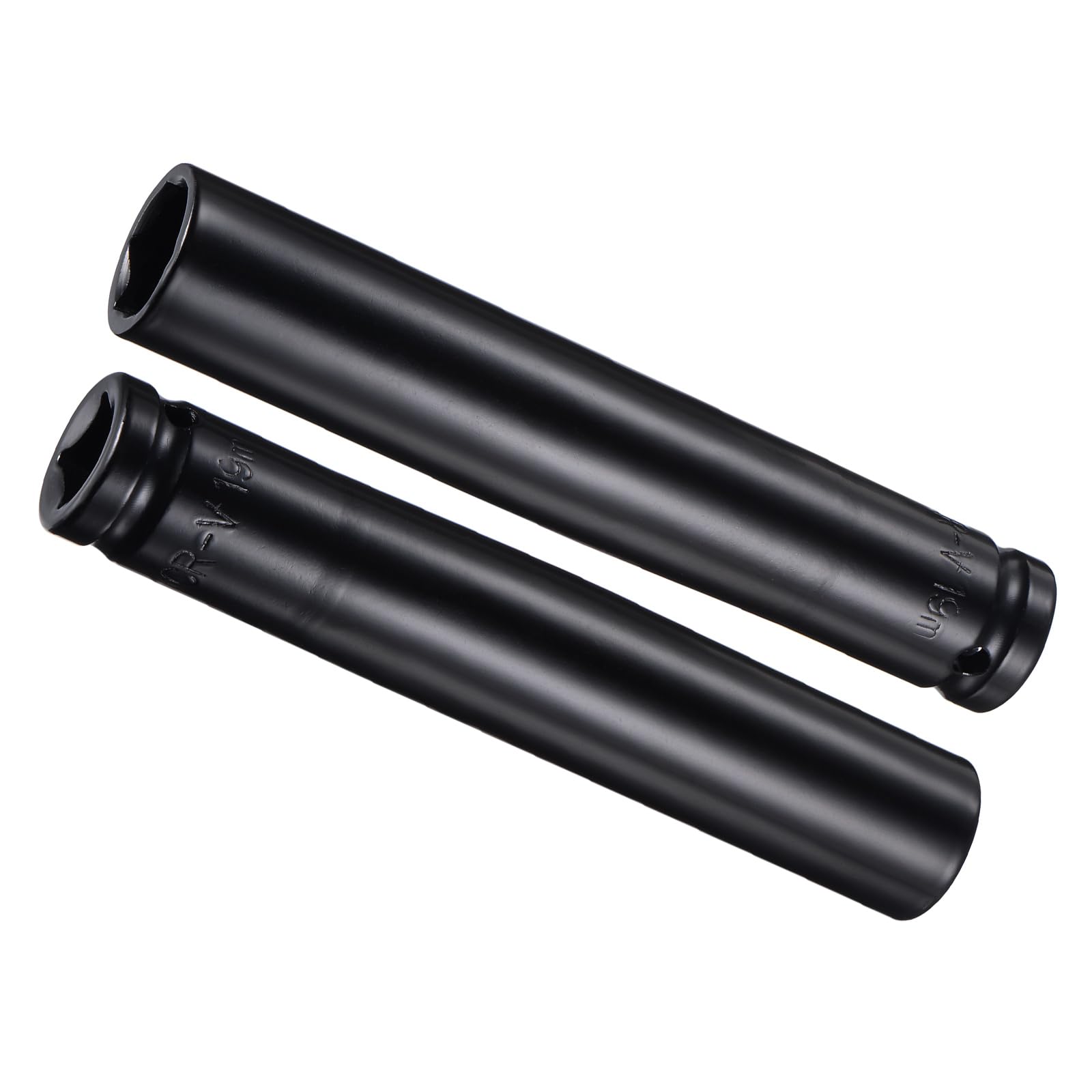 CoCud Deep Impact Socket, 1/2" Drive 19mm Socket, CR-V Steel Rounded Corner Design 6-Point Deep Impact Socket - (Applications: for Screw Installation and Removal), 2-Pieces