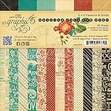 Graphic 45 Raining Cats and Dogs Paper Pad, 6 by 6-Inch