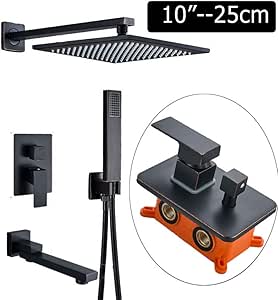 BOZNY Sistema de Ducha Bronce frotado con Aceite Mezclador de Ducha