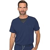 Med Couture Men's Scrub Top Cadence 2-Way Stretch Technology with Ultra Soft Fabric & One Chest Pocket - MC7478