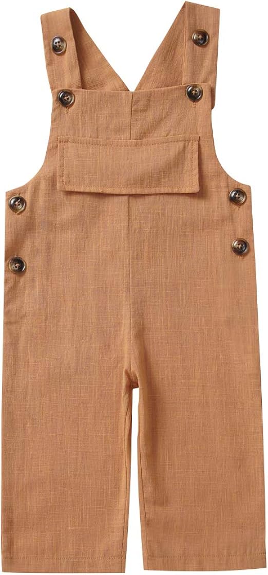 girls linen overalls