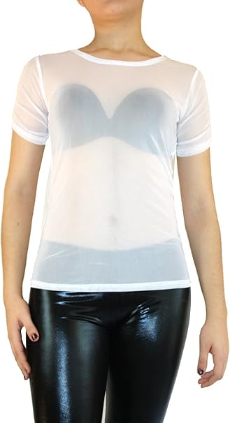 maglia tulle manica lunga