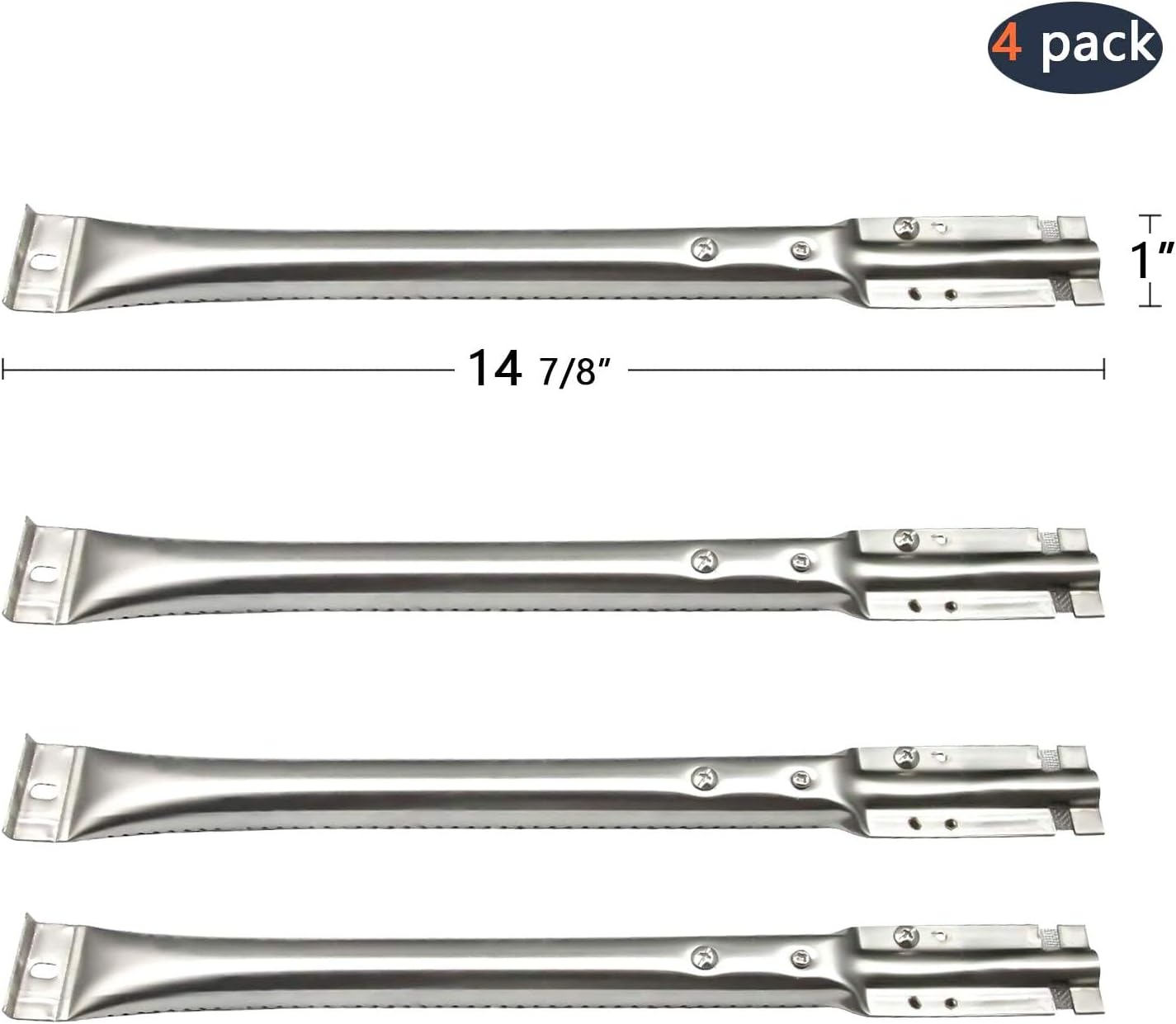 Hongso 14 7/8" Gas Grill Stainless Steel Pipe Burners Replacement for Kenmore 122.16134, 122.16134110, 415.16107110, 720-0773 and Nexgrill Grill Models, SBF781 (4-Pack) : Garden & Outdoor