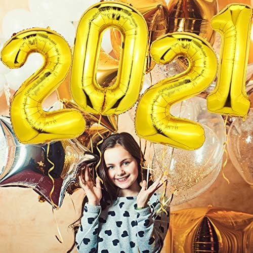 2021 silver foil balloon number 9.