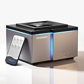 COOKMEX 500ml Essential Oil Diffuser, Ultrasonic Aromatherapy Diffuser | All-Day Long-Lasting Cool Mist Humidifier with Remote Control, 7-Color Light, Timer, Auto-Off for Home, Bedroom (Silver)