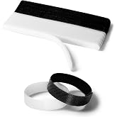50PCS Reusable Cable Ties,Adjustable Cable Management,Cord Organizer,Cable Organizer,Multi-Purpose Wire Ties (25 Pcs Black an