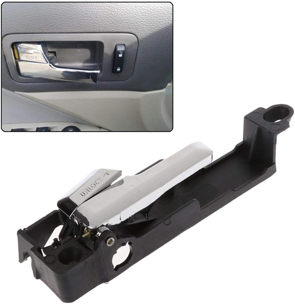 BaiFM 81702 Inside Interior Door Handle Chrome Left (Driver-Side) Front for 2006 to 2012 Ford Fusion, 2007 to 2012 Lincoln MKZ, 2006 Lincoln Zephyr, 2006 to 2011 Mercury Milan Replaces 6E5Z5422601A