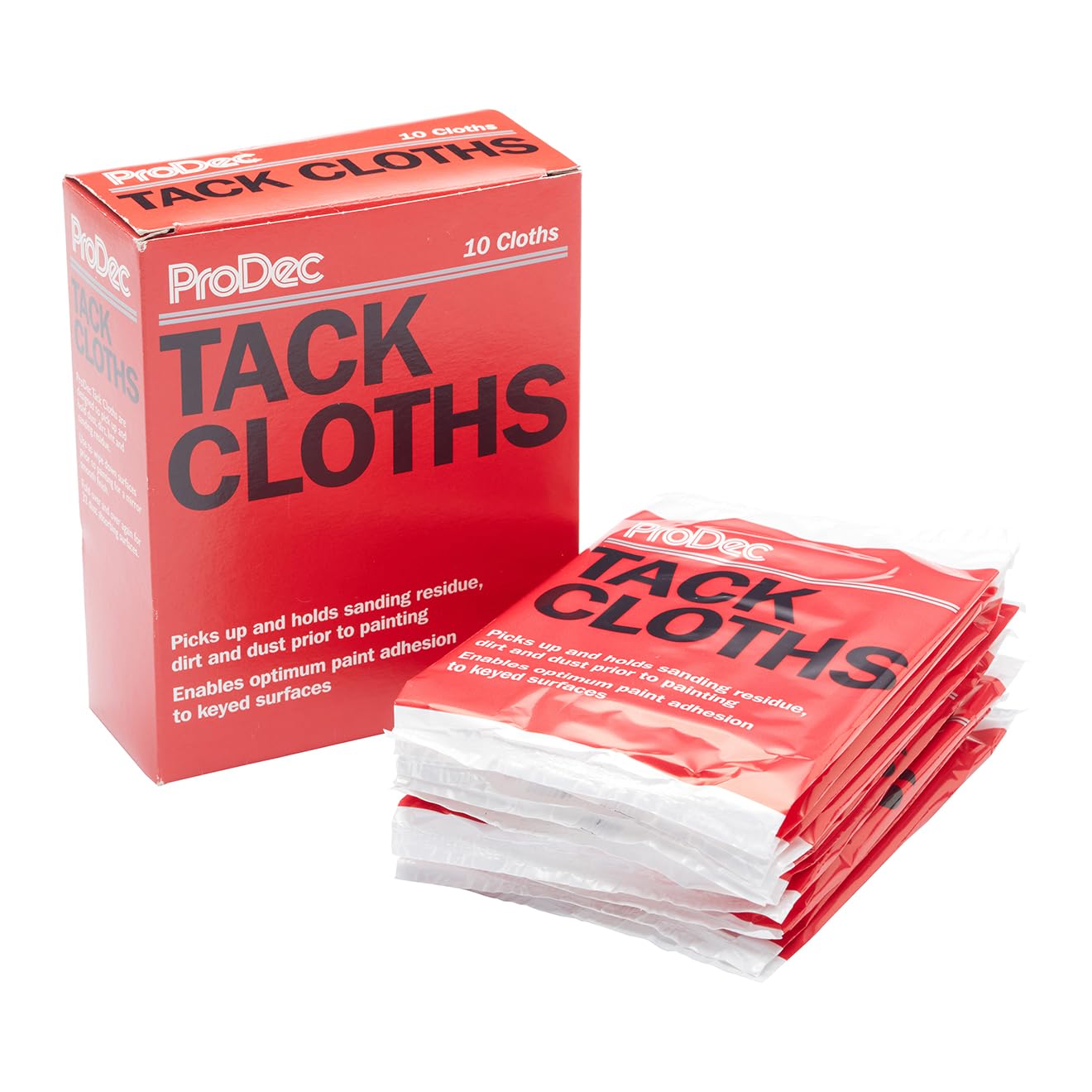ProDec Tack Cloths for Removing Dust, Dirt and Debris From Surfaces Prior to Painting, Cream, 76 cm x 41 cm, 10 pack