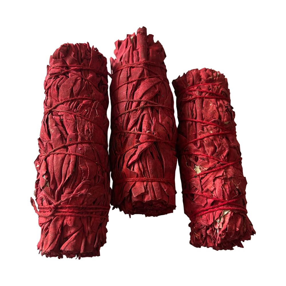 VIE 3x Dragon's Blood White Sage 4" Smudge Sticks