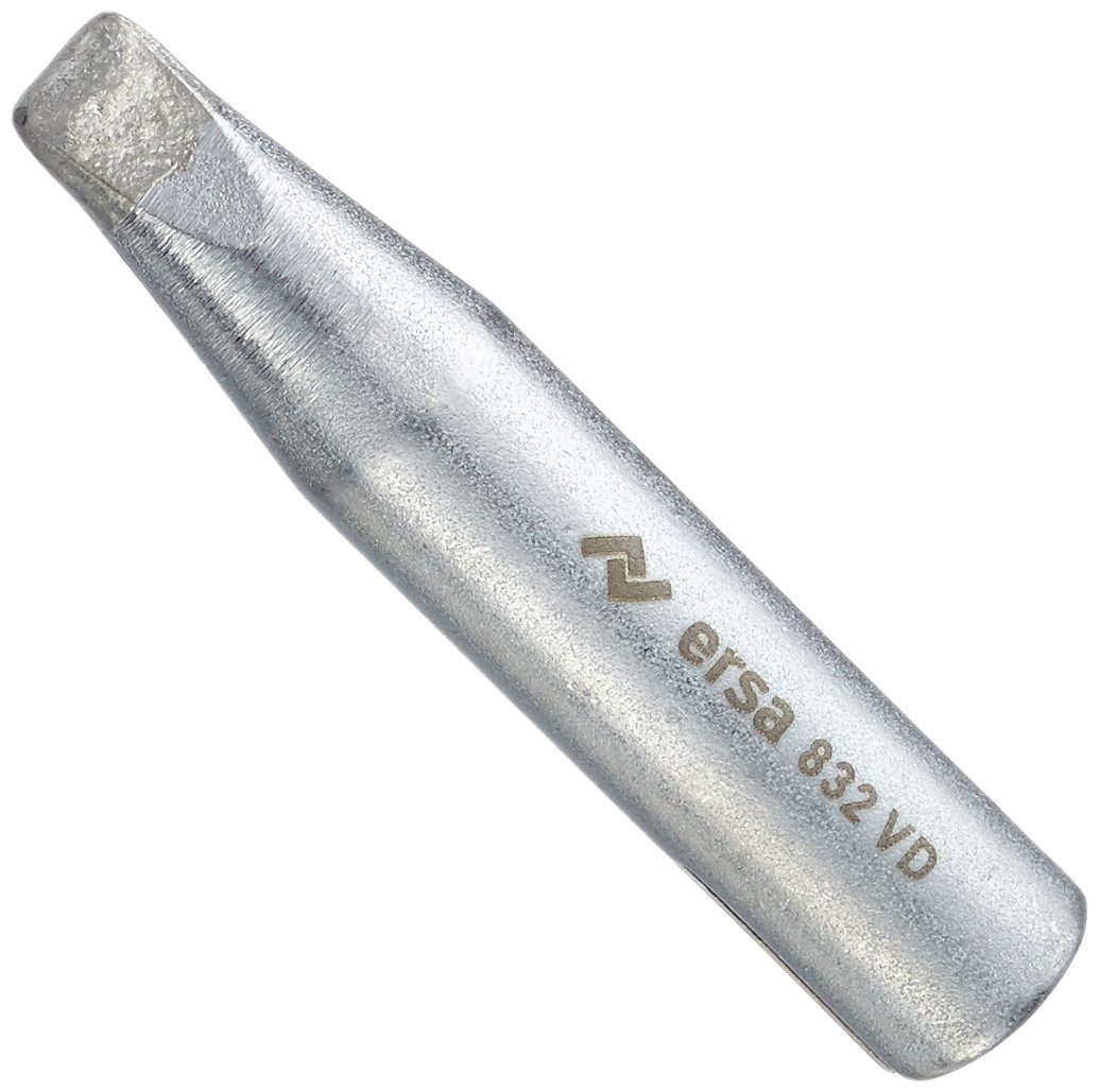 Ersa Ersadur 0832VD Long-Life Soldering Tip Straight Chisel-Shaped 5.0 mm Wide with Ersadur Coating