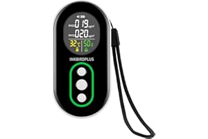 INKBIRDPLUS PM2.5 Indoor Air Quality Monitor, Portable PM2.5 PM10 and Temperature Humidity Detector, with Sound and Light Dua