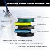 HERCULES Super Tough Braided Fishing Line 150 Yards 4lb Moss Green view 3