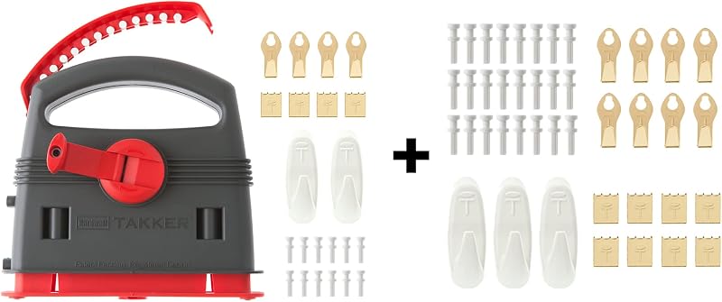 Takker Easy One-Step Hardwall Picture Frame Hanging Tool Kit 78pc