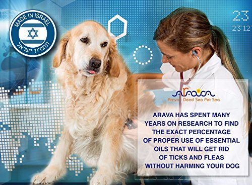 Arava Natural Flea & Tick Prevention for Dogs & Cats - 4-Doses - 100% Safe Flea & Tick Control - Repels Pests with Natural Oils - Safe on Skin and Coats - Enhanced Defense & Prevention (4 Variations)