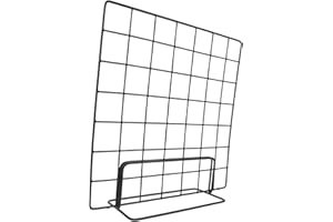 SOLUSTRE Multi-Functional Wire Grid Display Stand 13.78 Inch Tabletop Photo Organizer and Craft Show Panel Rack for Market St