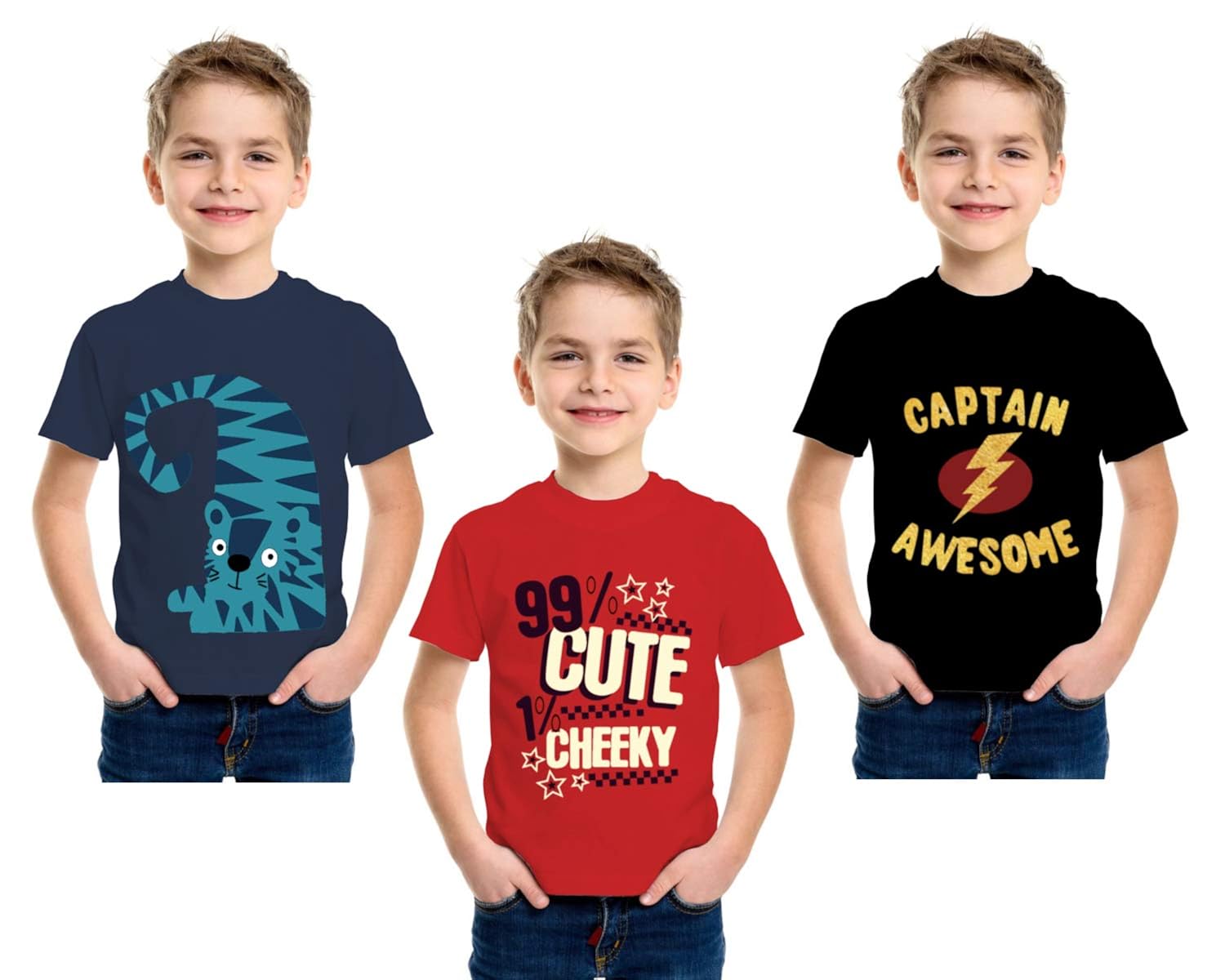 boys plain red t shirt