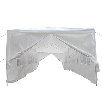 Qisan Canopy Tent Carport Gazebos Party Tent Marquee Awning 10 X