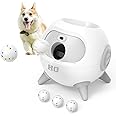 uahpet iRetriever Dog Ball Launcher with 3Pcs Balls, Automatic Obstacle Avoidance Dog Ball Launcher Suitable for Medium & Large Dogs